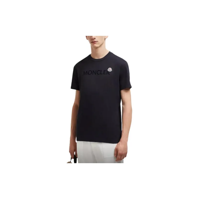 Moncler Logo Patch Short Sleeved T Shirt-3