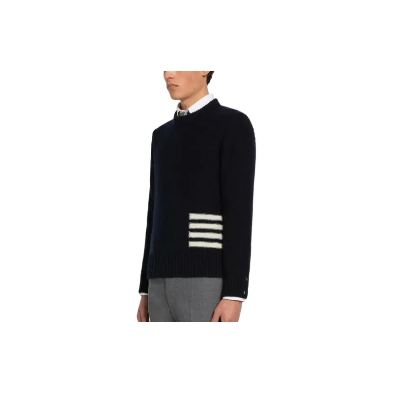 THOM BROWNE 4 Bar Crewneck Sweater-3