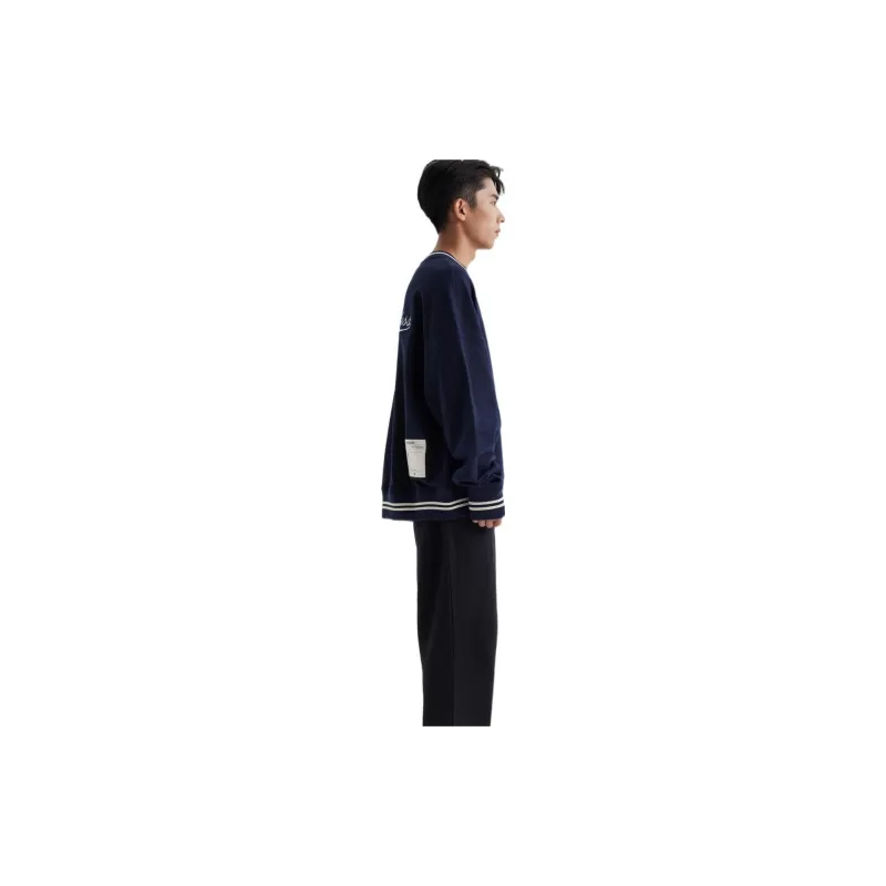 Mitchell Ness Sweatshirts Unisex Navy Blue-7