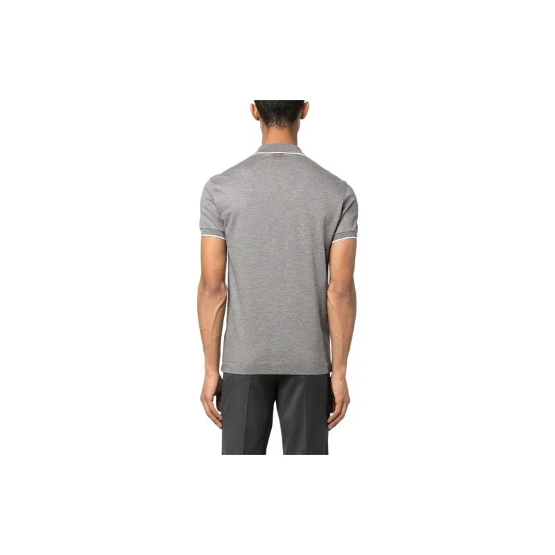 Zzegna Embroidered logo Polo Collar-2