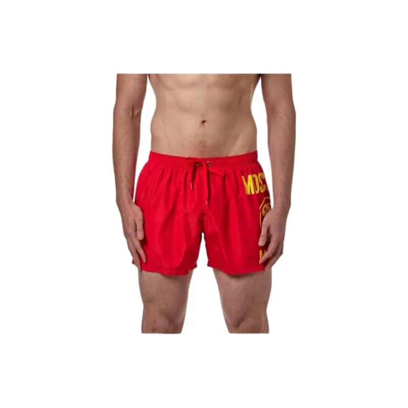 MOSCHINO Swimming Shorts Men's Red-3