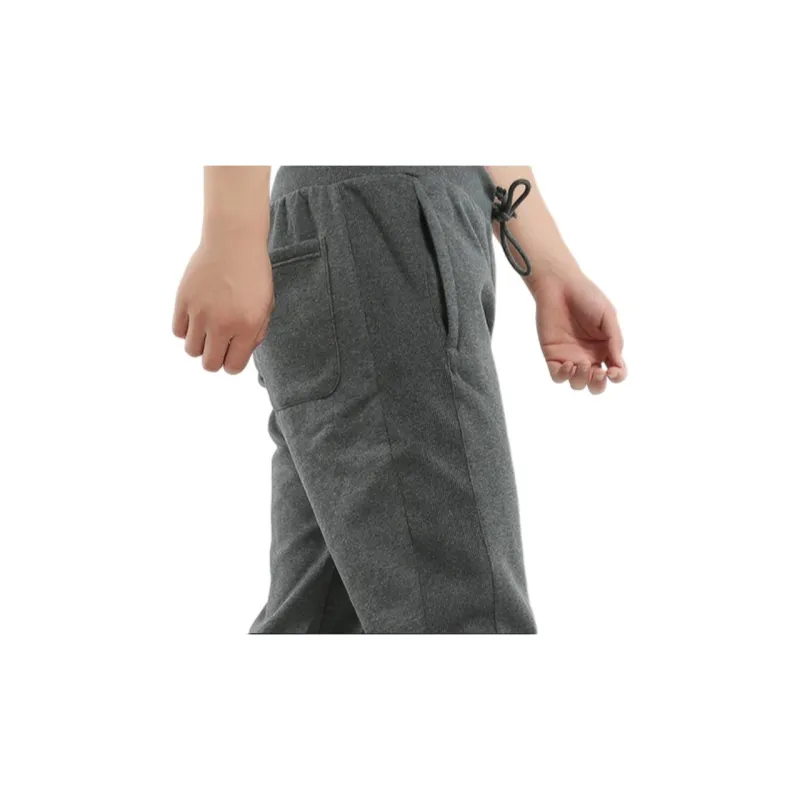 Adidas Knitted Fabric Sports Pants Men Gray-4