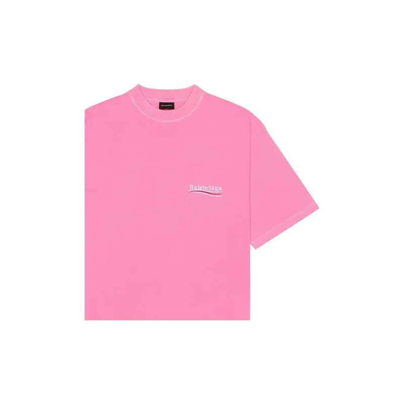 Balenciaga T Shirt Loose Fit Unisex Pink-5