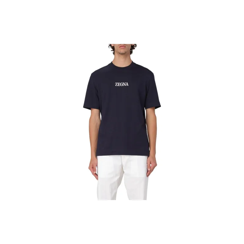 Zegna T Shirt Men's Marine Blue-1