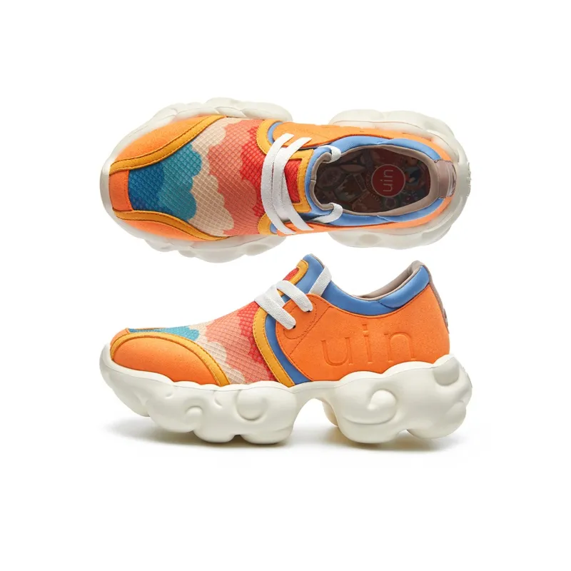 U.IN Painted Travel Cloud Collection Low Top Chunky Sneakers Women's-89