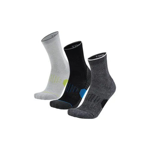 HOKA ONE ONE M/W CREW RUN SOCK 3 PACK Mid Calf Socks Unisex 3 Pack