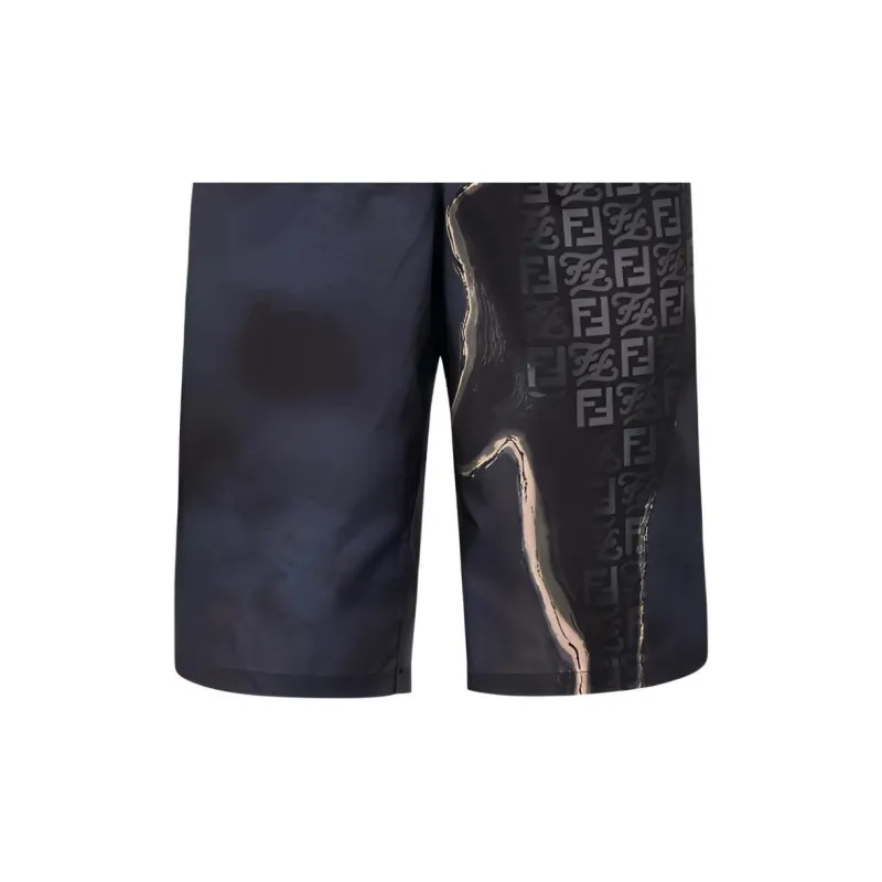 FENDI SS22 Casual Shorts Men's Black-7