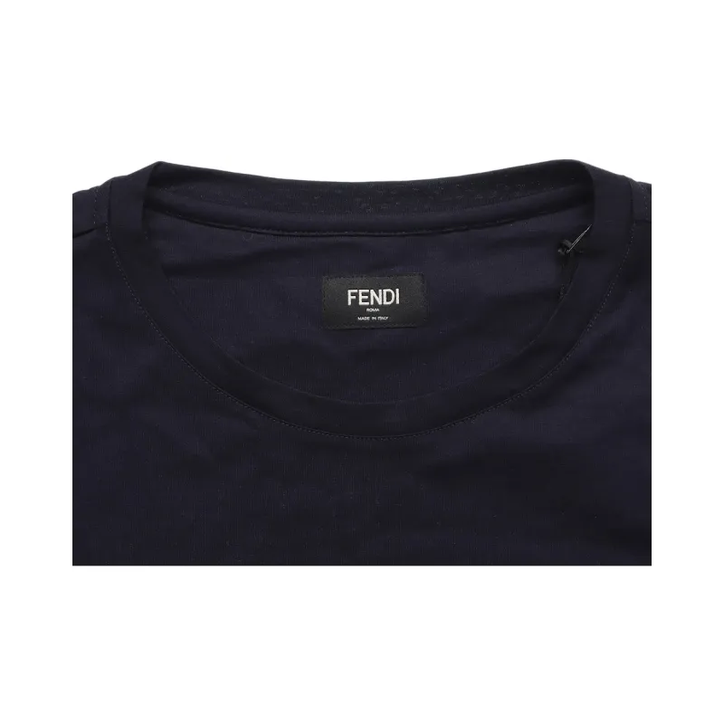 FENDI Regular T Shirt Men's Dark Blue-3