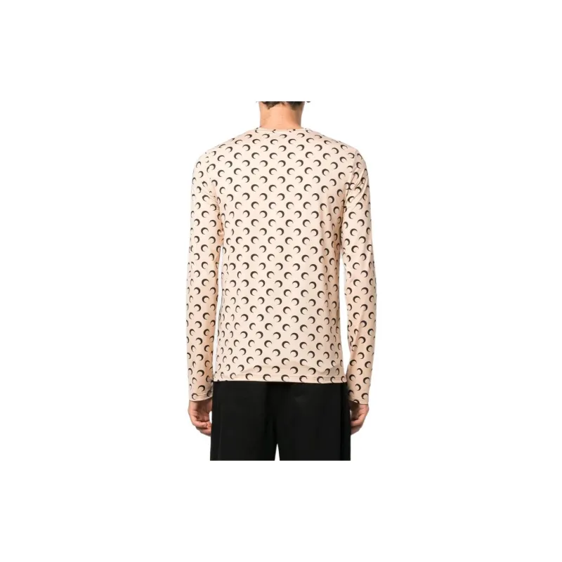 Marine Serre T Shirts Men Beige-3