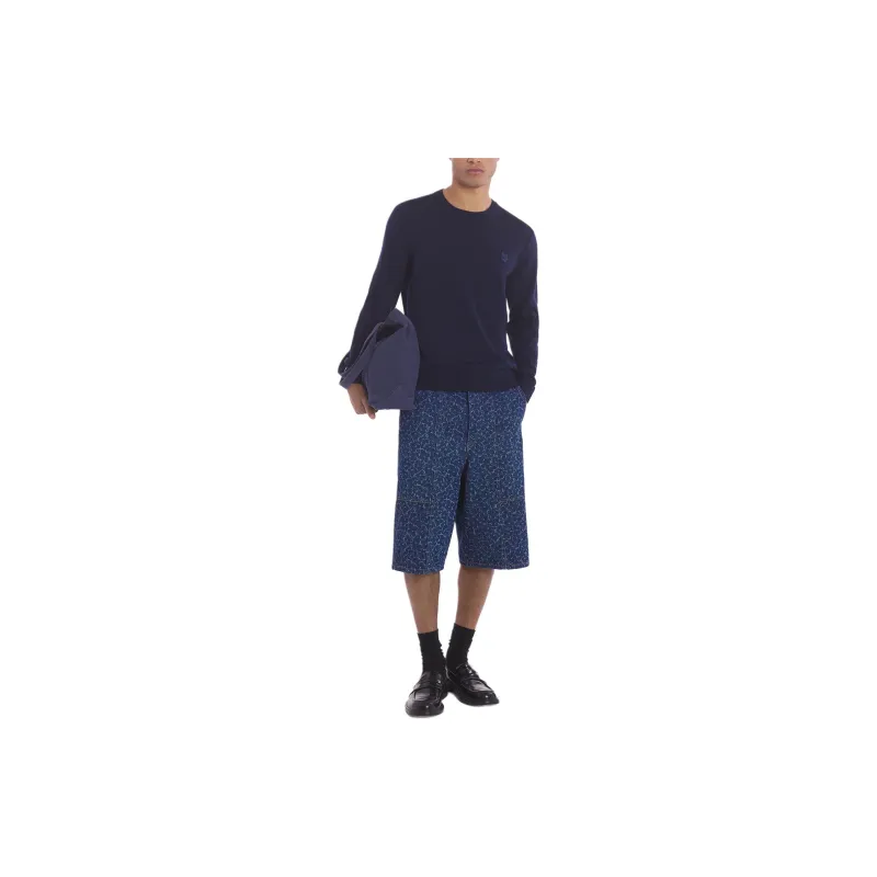 Maison Kitsune Bold Fox Head Patch Knitted Jumper-2