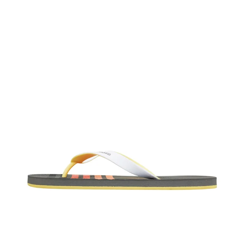 HOTMARZZ Quiet Slip-Resistant Flip Flops Men's White Black-0