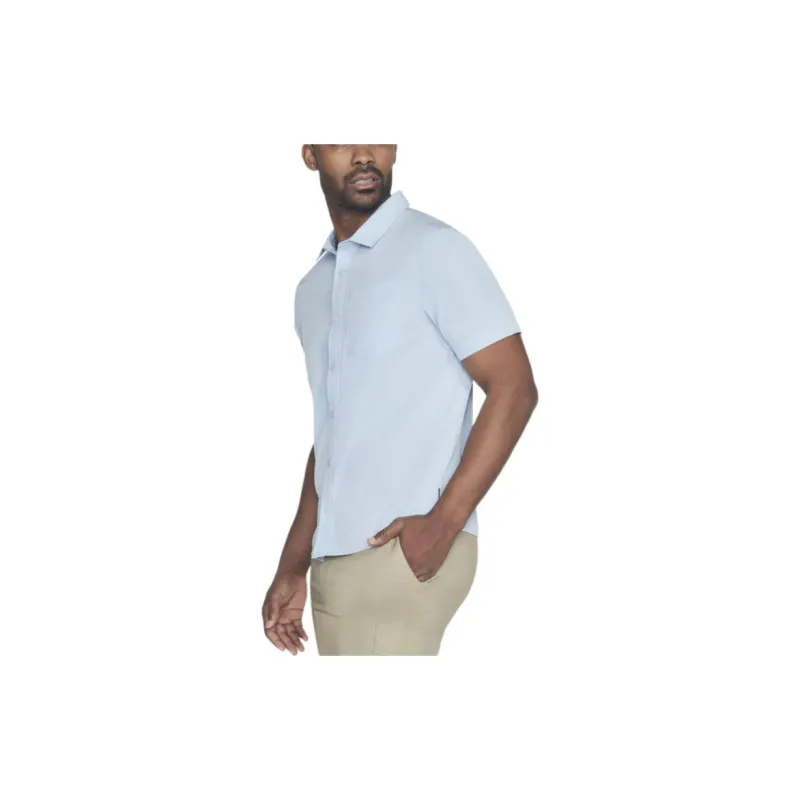 Skechers GO WALK Air Shirt Men's Light Blue-3