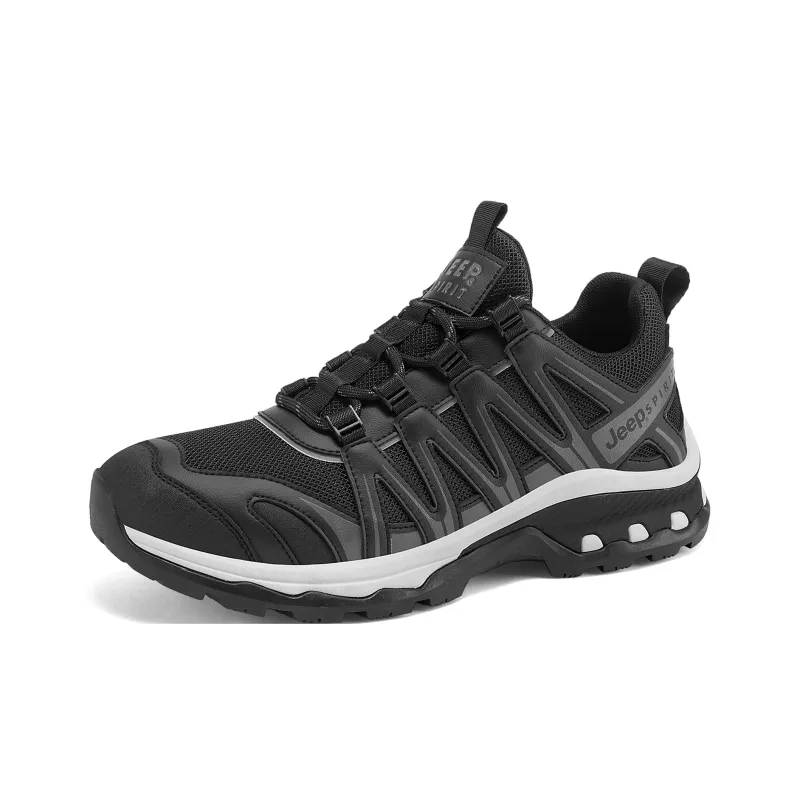 JEEP SPIRIT Low Top Outdoor Shoes Unisex Black-2