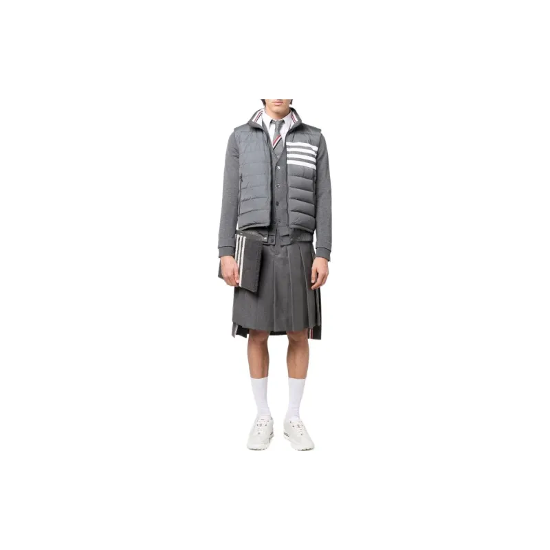 THOM BROWNE Twill Down Filled 4 Bar Ski Vest-1