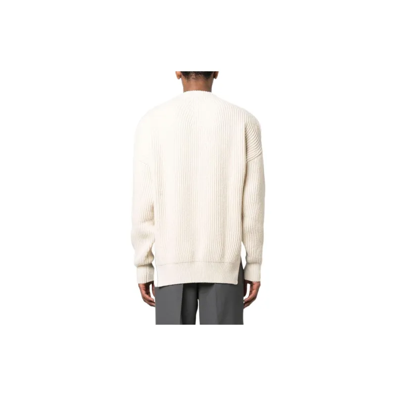 JIL SANDER Ribbed Knitted Asymmetric Jumper-2
