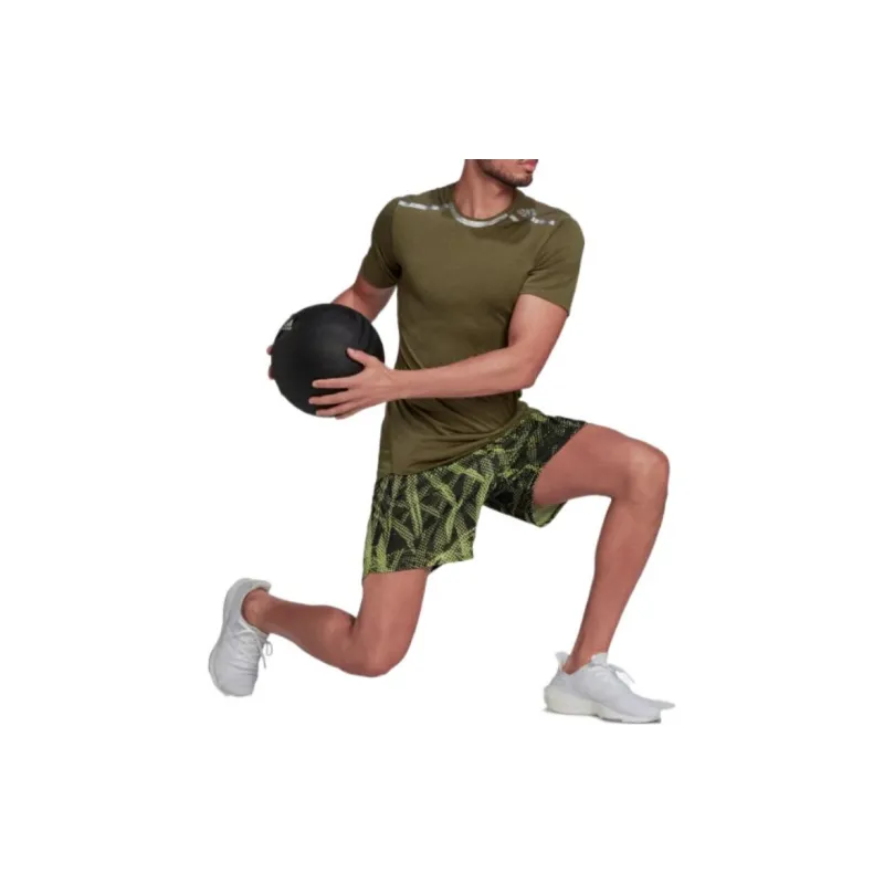 Adidas T Shirts Men Olive Green-3