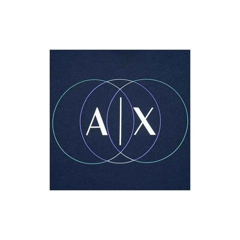 ARMANI EXCHANGEAE SS24 T Shirt Men's Navy Blue-3