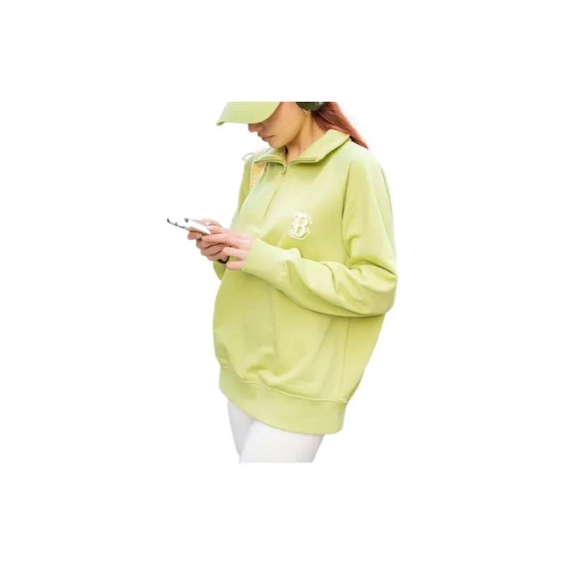 MLB Boston Red Sox Sweatshirt Unisex Light Olive-1