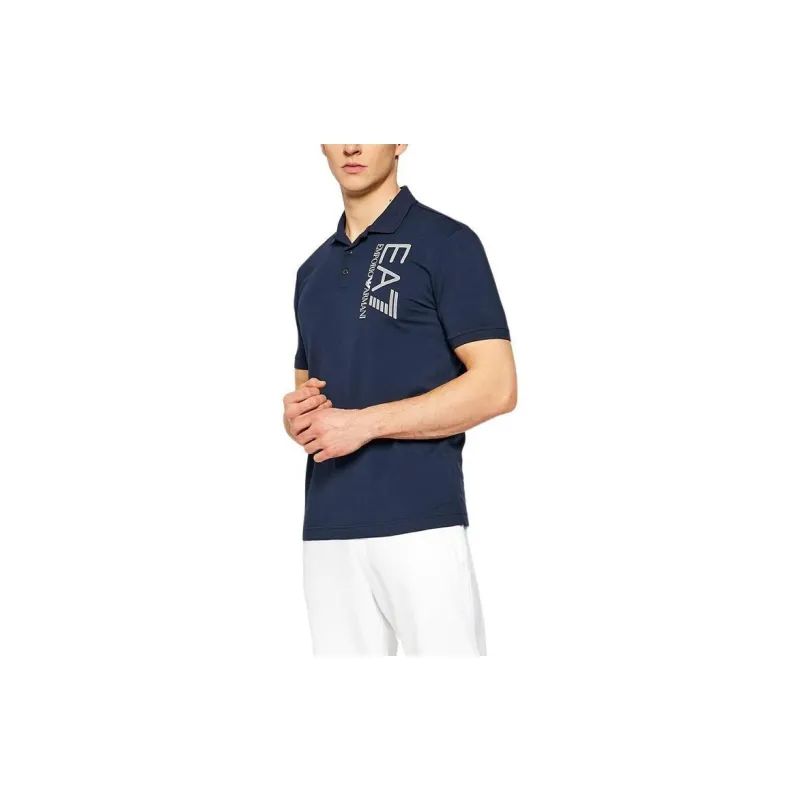 EMPORIO ARMANI EA7 SS22 Polo Shirt Men's Blue-1