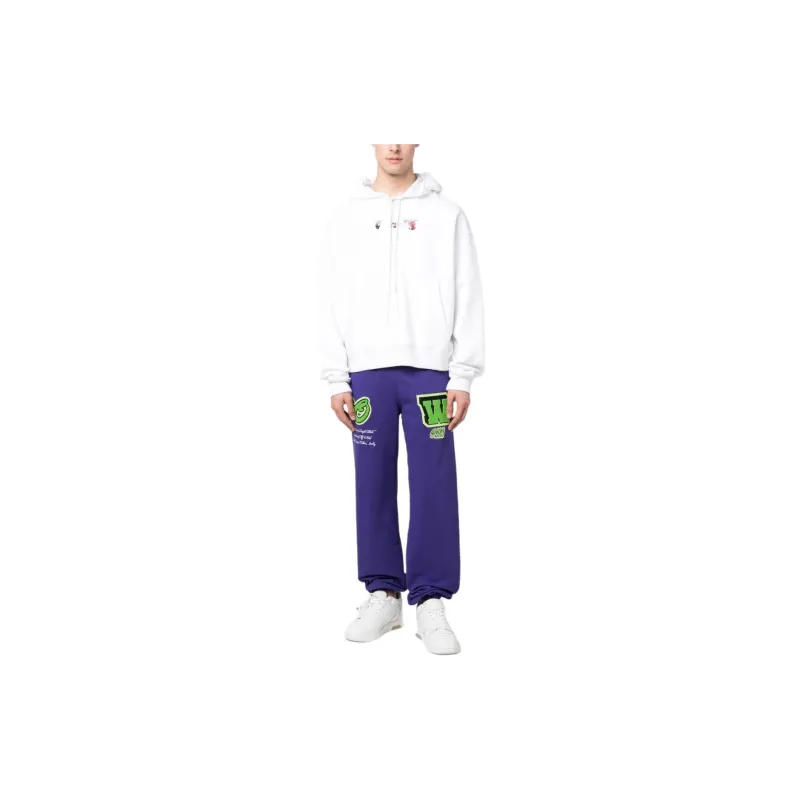 OFF WHITE Varsity Patch Sweatpants-1