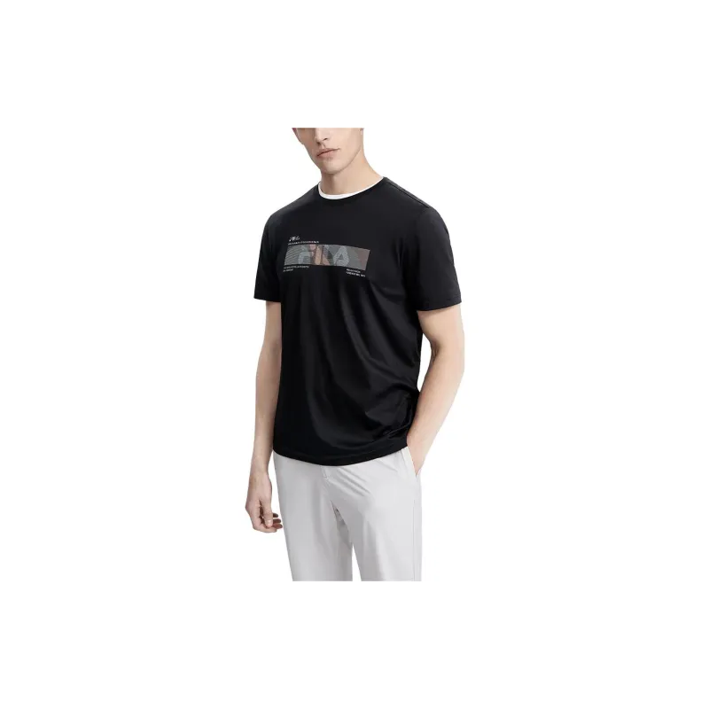 FILA T-Shirts Men Jet Black-3