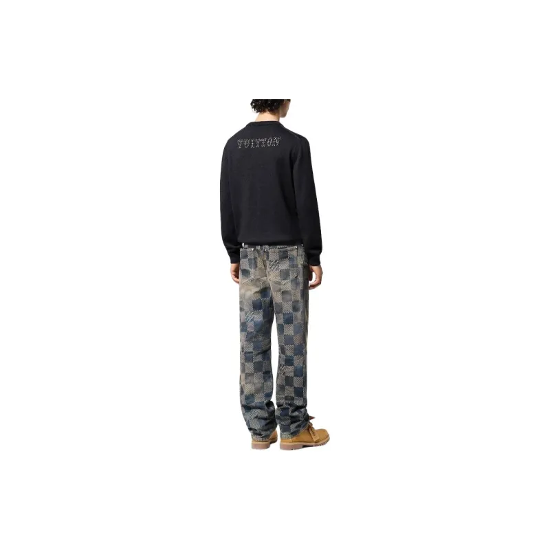 LOUIS VUITTON Embellished Long Sleeved Merino Wool Crewneck-2