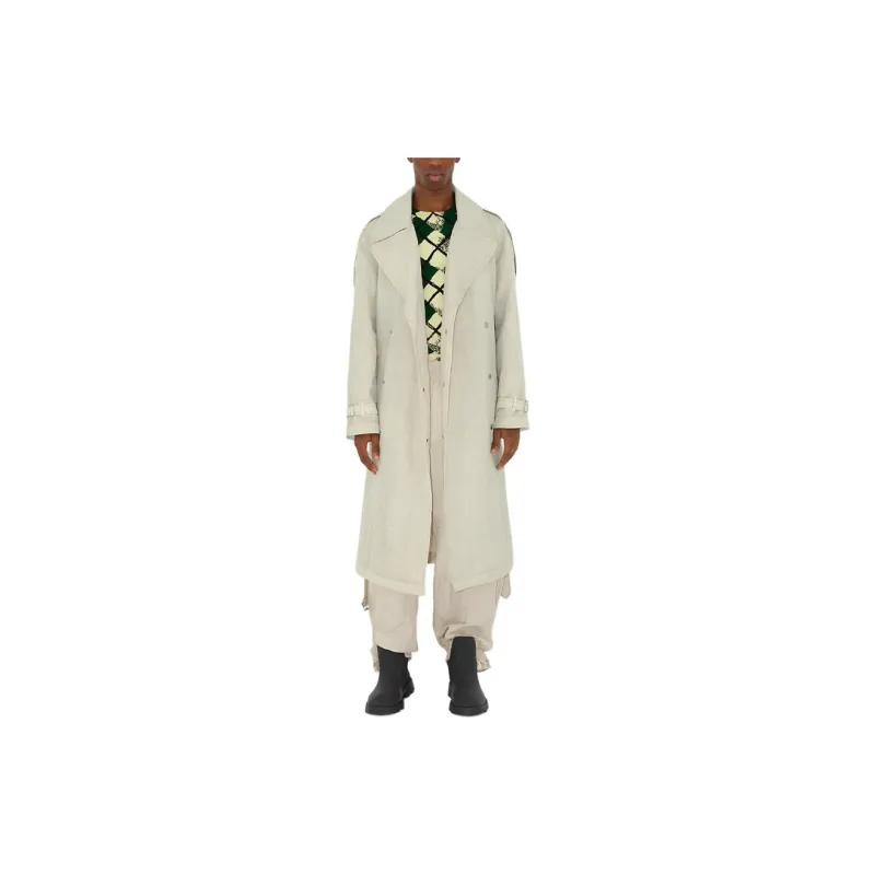 Burberry Double Breasted Belted Trench Coat-2