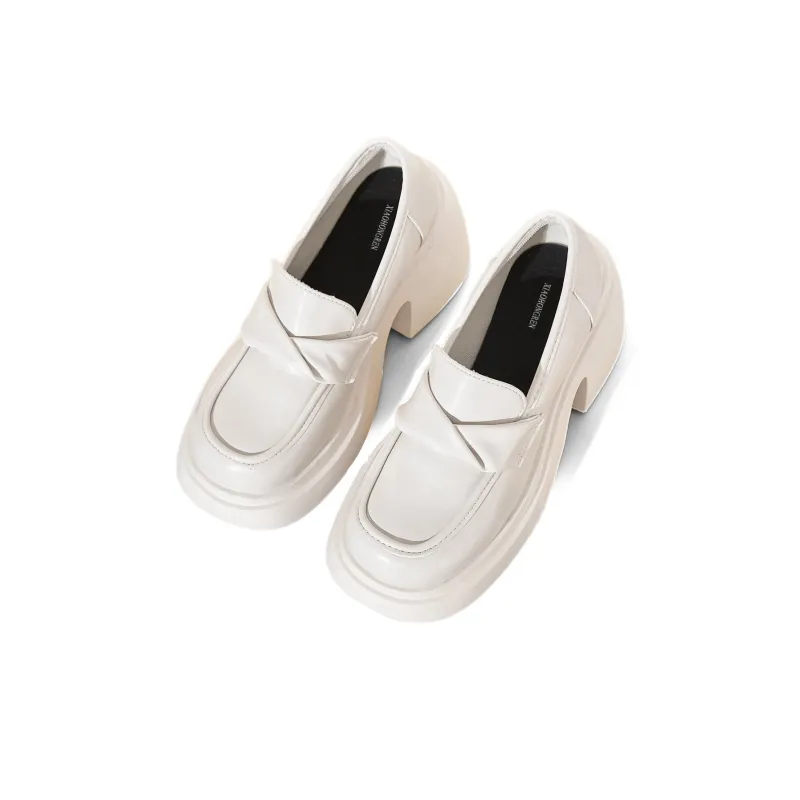 Little Red Man Loafers Women's Ecru/Black-2