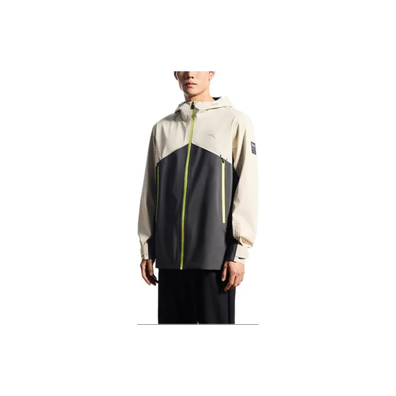 ANTA Variety Training Collection Windbreaker Jackets Men Cool Gray/Smoke Black Gray-2