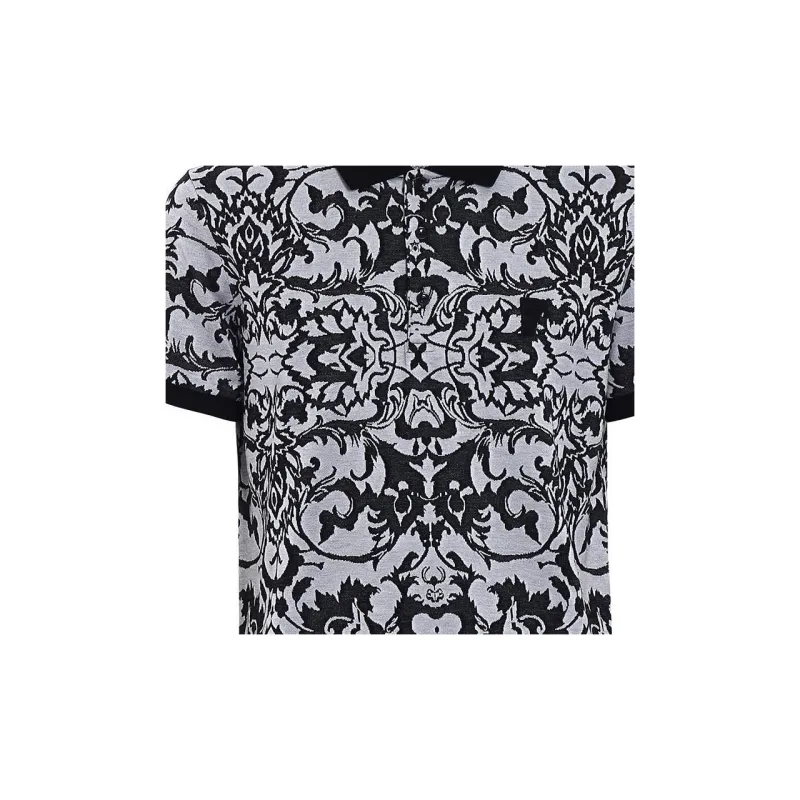 VERSACE Polo Shirts Men Black-4