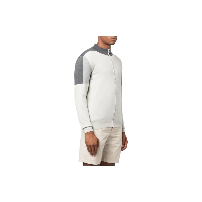 Kiton Colour-block Panelled Sweater-2