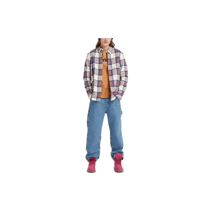 Timberland T-Shirts Men Orange-4