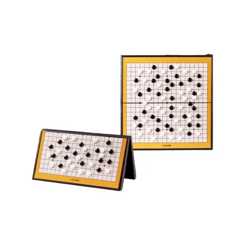 Deli Go Five in A Row Beginner Set, Magnetic Chess Pieces, Black And White Chinese Chess Board, Portable Board Games