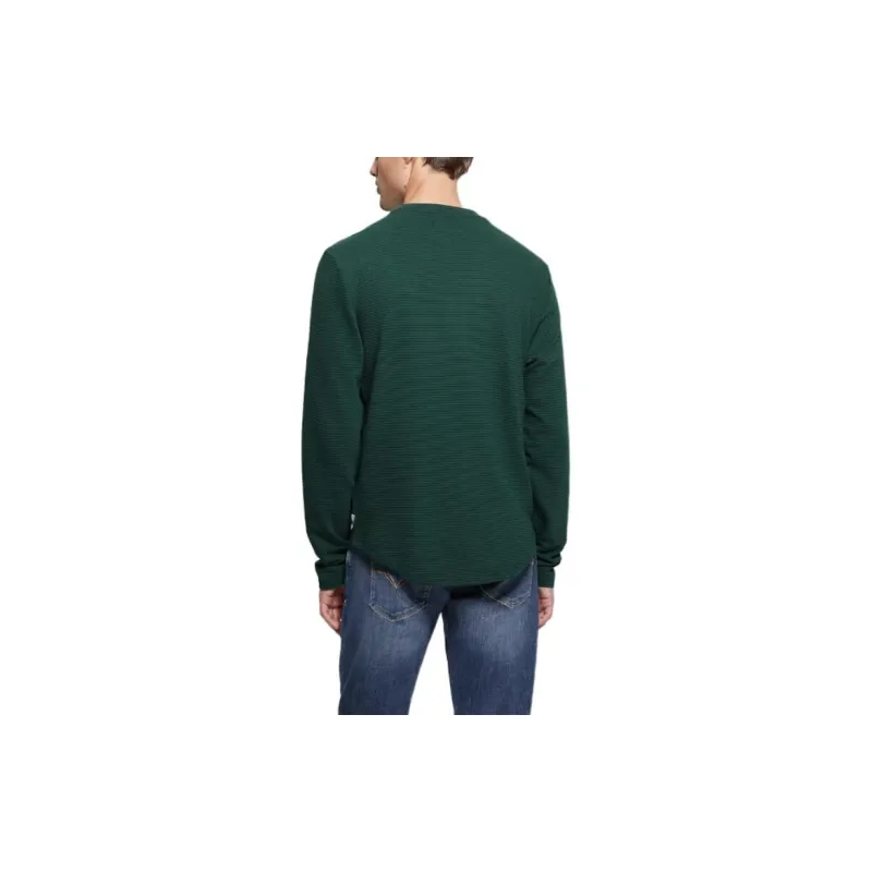 GUESS Colima Striped Tee T-Shirt Men's Green-2
