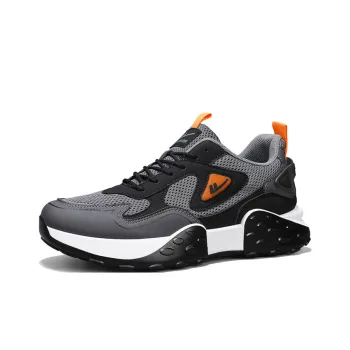 WARRIOR Chunky Sneakers Men Low Top Orange