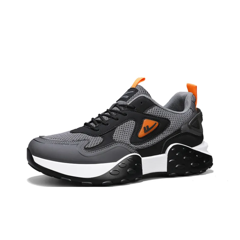 WARRIOR Chunky Sneakers Men Low Top Orange-0