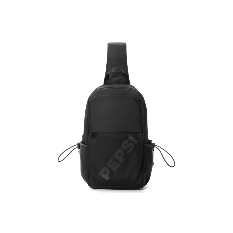 Pepsi Fabric Shoulder Bag Sling Bag Backpack Handbag Crossbody Bag Regular Unisex Ecru/Black-0