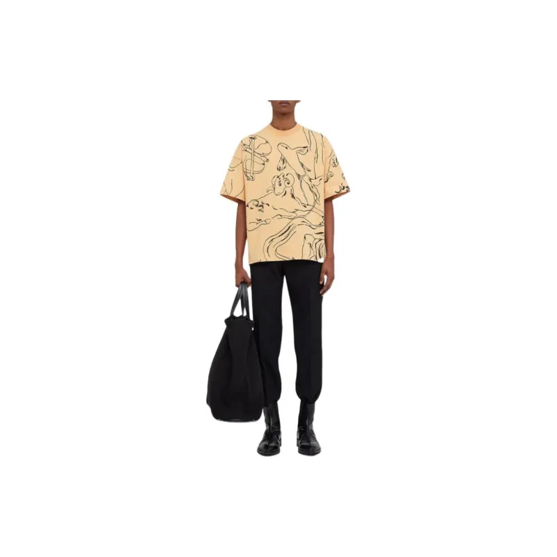 JIL SANDER Ribbed Cotton T Shirt-1