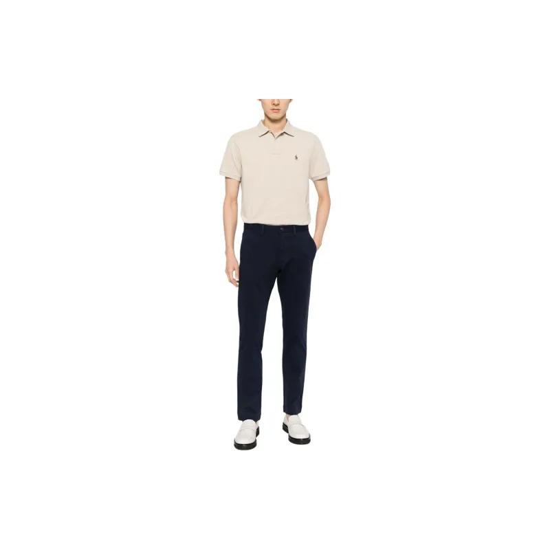 Polo Ralph Lauren Logo Embroidered Straight Hem Polo Shirt-1