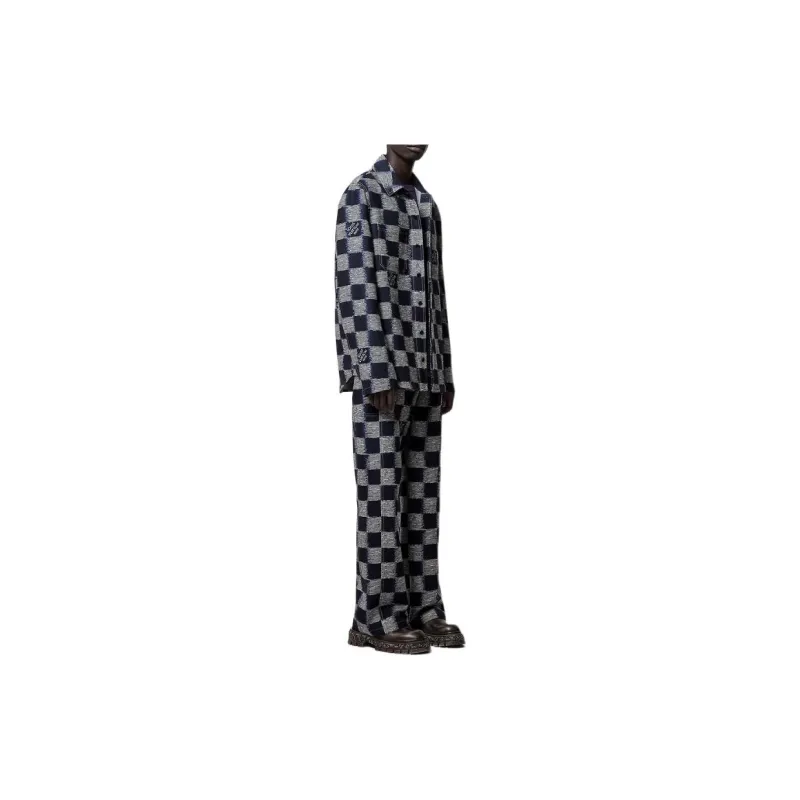 LOUIS VUITTON Cargo Pants Men's Blue-3