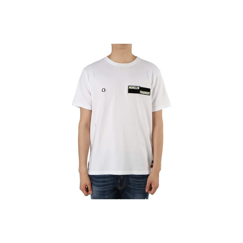 Fragment Design X Moncler T-Shirts Men White-1