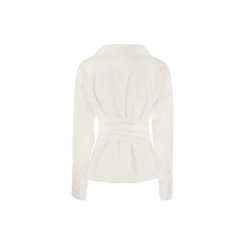 WEEKEND MaxMara Buttoned Belted Top-1