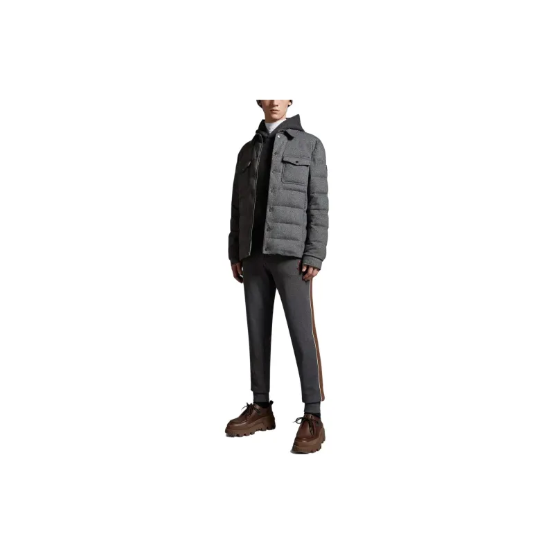 Moncler Down Jackets Men Gray-1