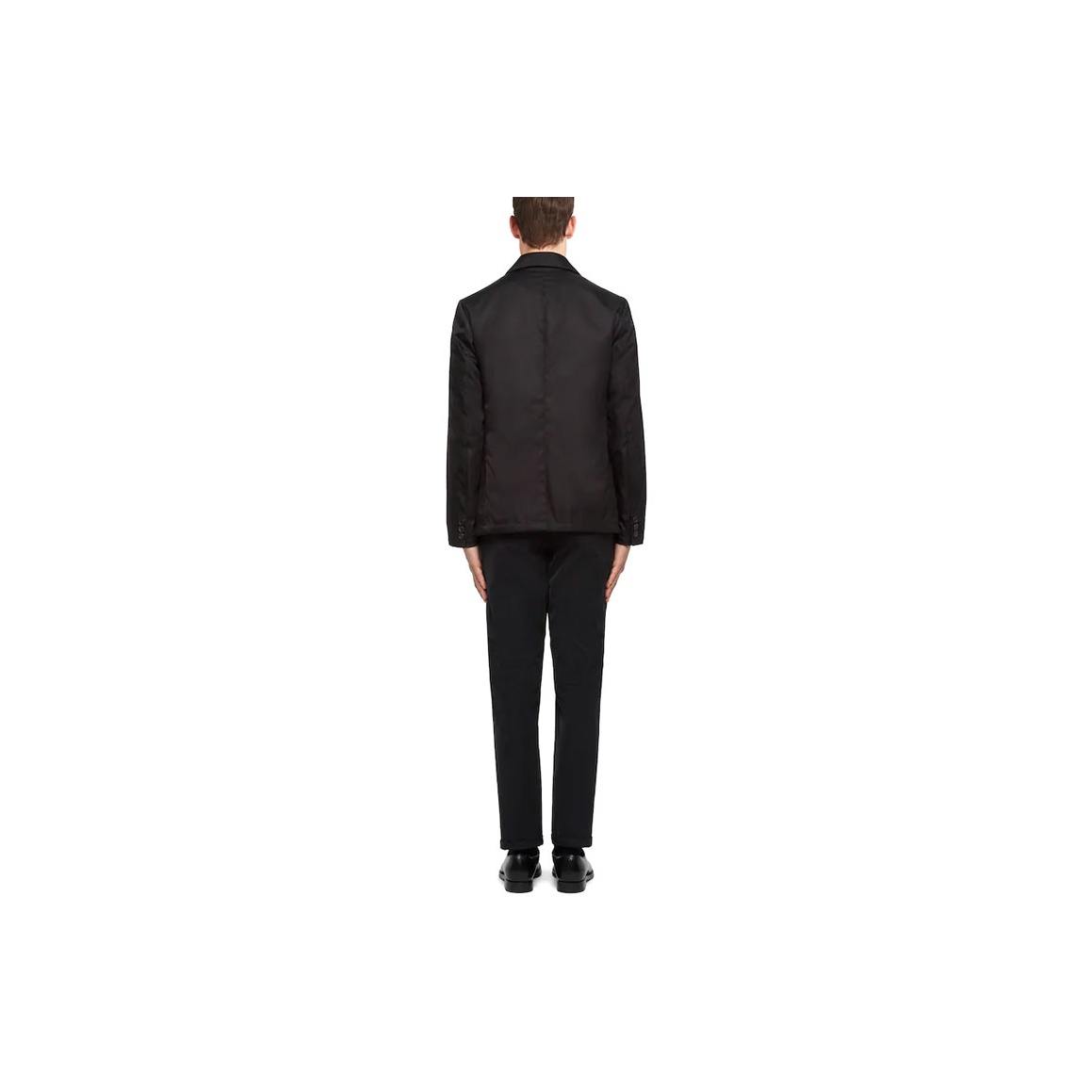 PRADA ロゴパッチ スーツブレザー ブラック 大人気 PRADA Business Suits Men Black - POIZON