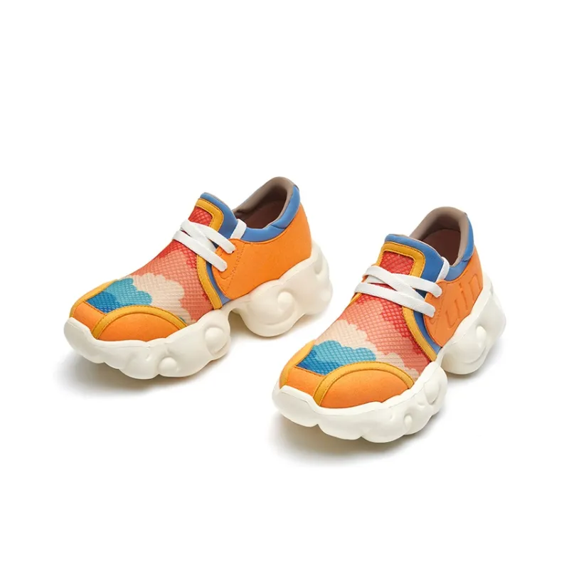 U.IN Painted Travel Cloud Collection Low Top Chunky Sneakers Women's-90