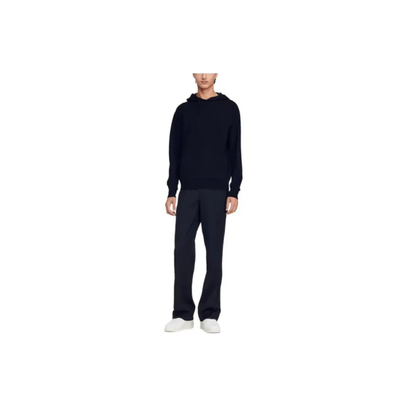 Sandro Hooded Fine knit Jumper-3