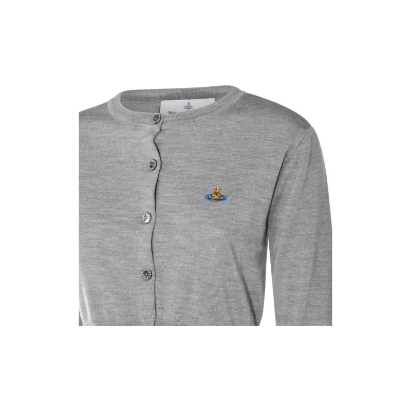 Vivienne Westwood Orb Embroidered Cropped Cardigan-9