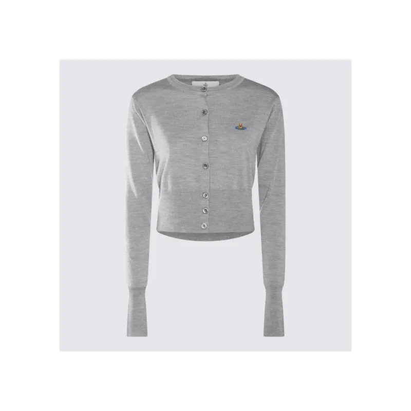 Vivienne Westwood Orb Embroidered Cropped Cardigan-7