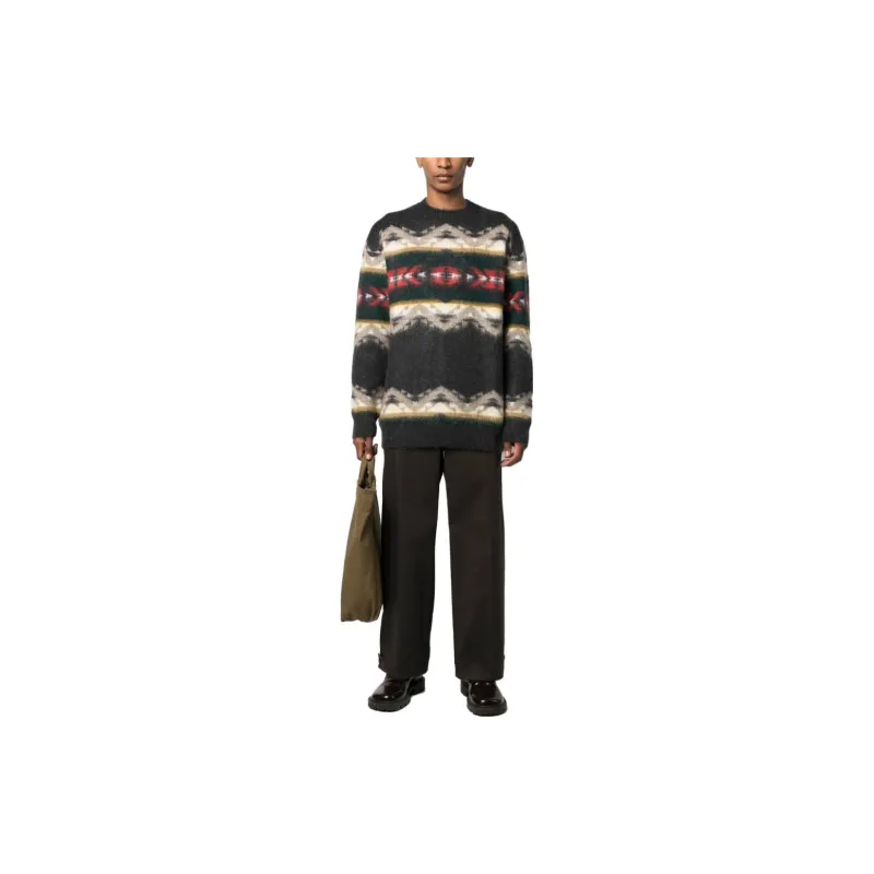 JUNYA WATANABE Pendleton Crewneck Knitted Sweater-1