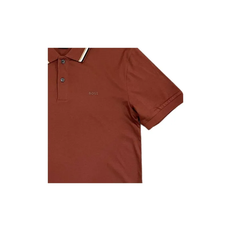 HUGO BOSS Polo Shirt Men's Dark Coffee-2